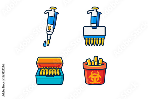 Laboratory Equipment Icons