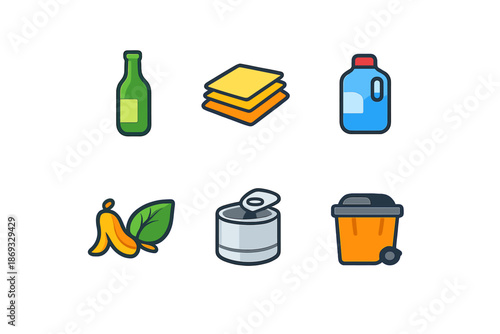 Recycling Icons Set