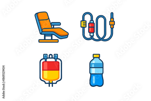 Medical equipment icons