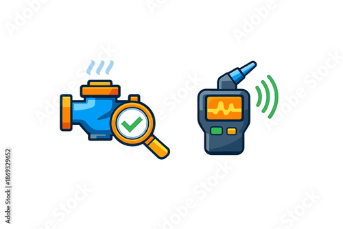 Inspection and monitoring device icons