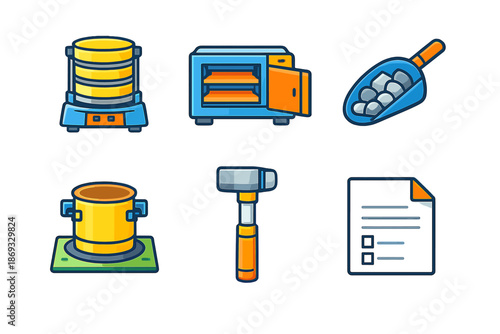 Lab Equipment Icons Collection
