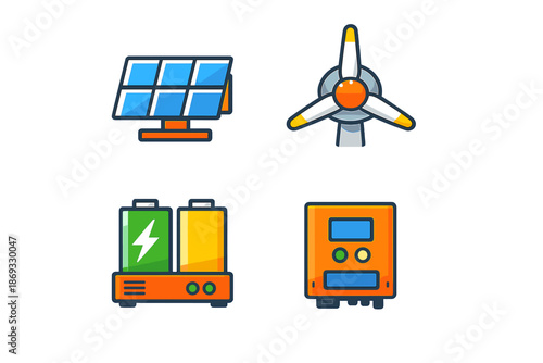 Renewable Energy Icons