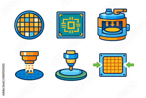 Semiconductor Manufacturing Icons