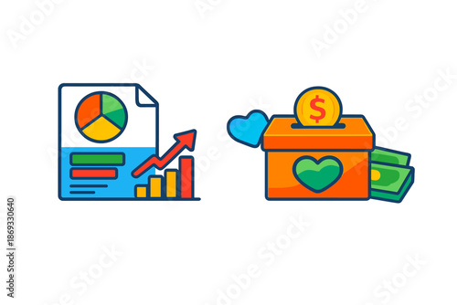 Financial Growth and Charity Iconography