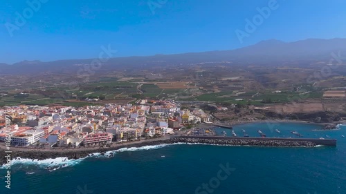 Wallpaper Mural Aerial view of Playa San Juan, Tenerife coast, calm, sunny, scenic Torontodigital.ca