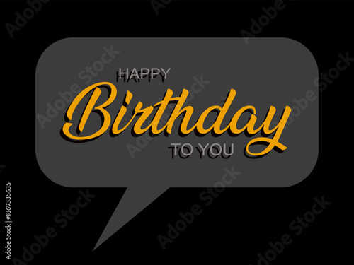Happy Birthday To You greeting card. 