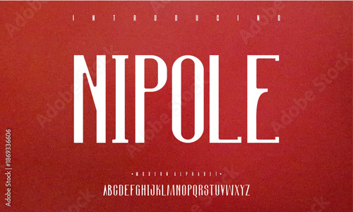 Introducing NIPOLE modern alphabet font