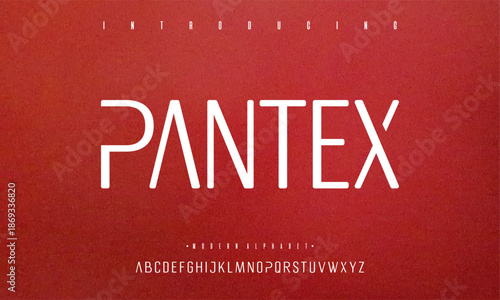 Introducing modern Pantex font for creative design projects