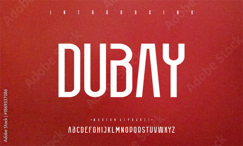Modern typography with Dubay font