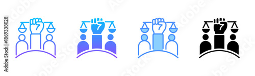 Civil Rights Multi Style Icon Set