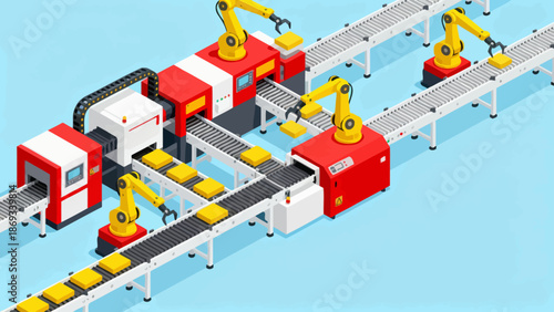 Automated manufacturing assembly line
