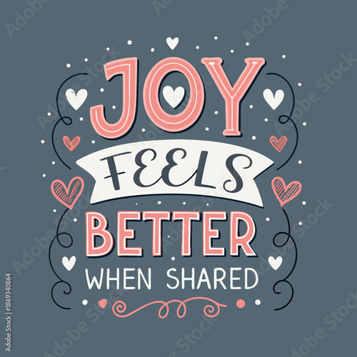 A graphic illustration showcasing the joy of sharing with others in a heartwarming scene