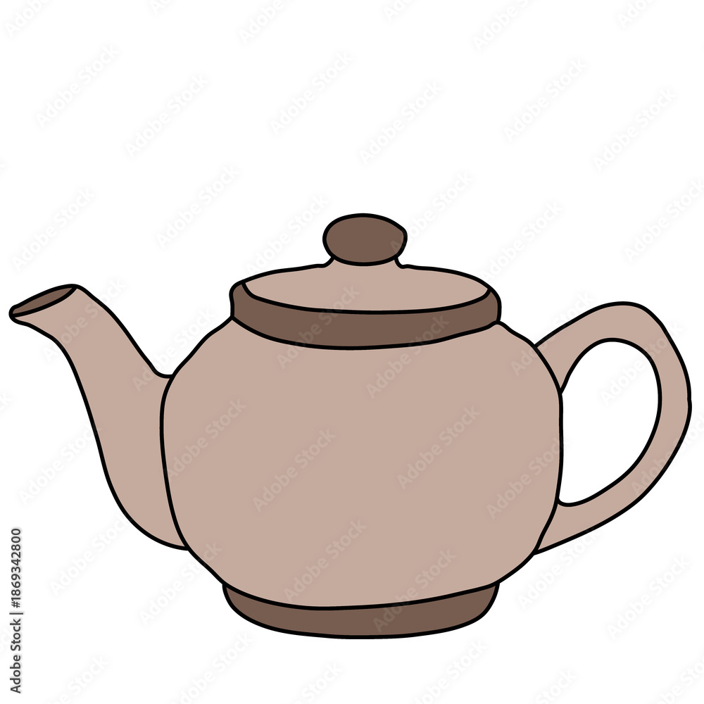 Obraz premium teapot isolated on white background