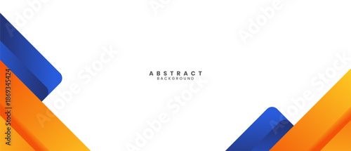 abstract orange blue geometric background vector illustration suitable for banner, adv, poster and business card