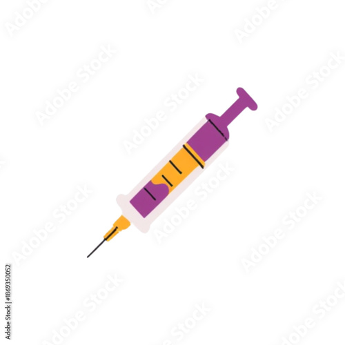 syringe with a drop of blood