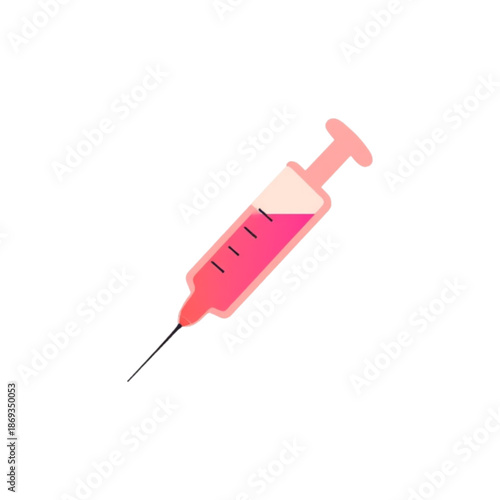 syringe isolated on white background