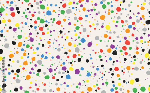 Colorful Speckled Stone Mosaic Seamless Pattern Background