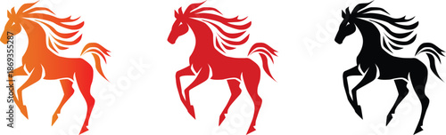"Year of the Horse 2026 Vector Symbol - Manually Cleaned & Optimized Geometry - Chinese Zodiac Silhouette"