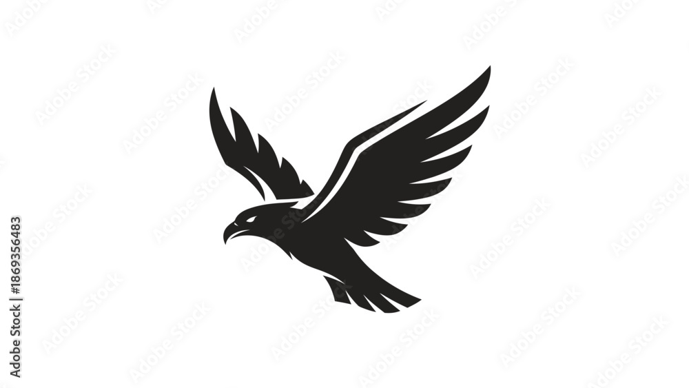 Obraz premium Vector design of flying birds logo, symbol, sign, editable EPS 10.