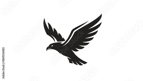 Vector design of flying birds logo, symbol, sign, editable EPS 10.