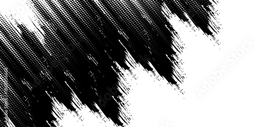 Dots halftone white and dark blue vector line color pattern gradient grunge texture background. grunge brush strokes ink paint isolated on white background. modern