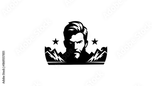 lando norris vector logo, military black and white isolated icon, vanguardvalor mascot emblem, army minimalist and flat logo, ninja vector, wolf origami, dergonic, viking warrior barbarian logo, vecto