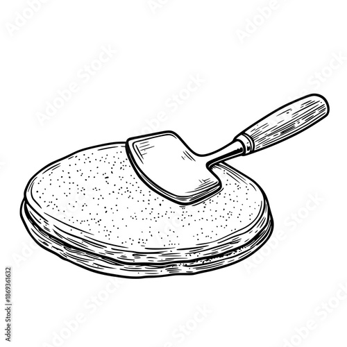 Pancake Flipper: Culinary Marvel | Clean, isolated vector art for creative projects.