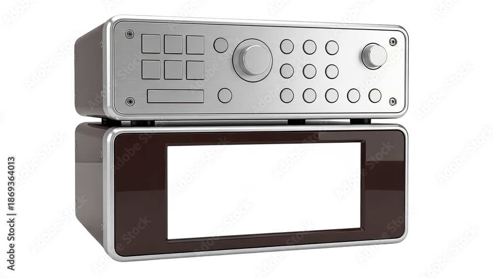 Obraz premium Modern electronic device with screen and control panel