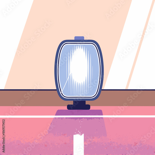 Illuminated street lamp