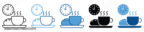 Coffee Break icon set in multiple styles