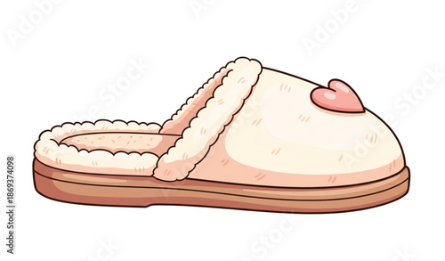 Cozy house slippers cartoon vector clipart set isolated on transparent background