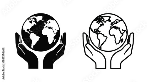 Hands cradling the earth a symbol of protection and global responsibility