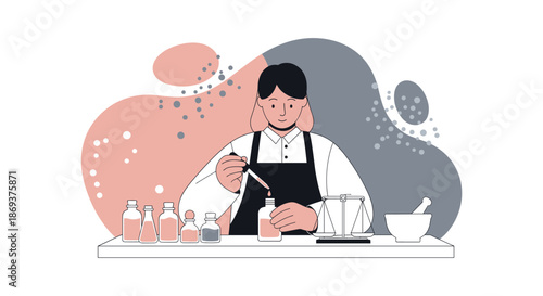 Barista Preparing Coffee Drink with Care.