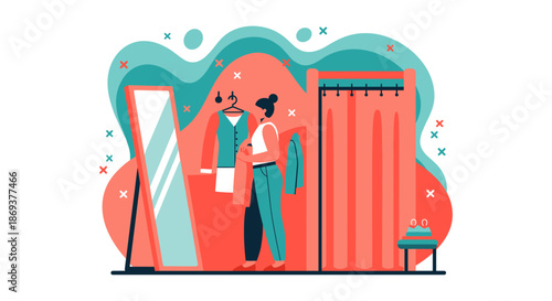 Fashion Designer Creating Clothes in Studio.