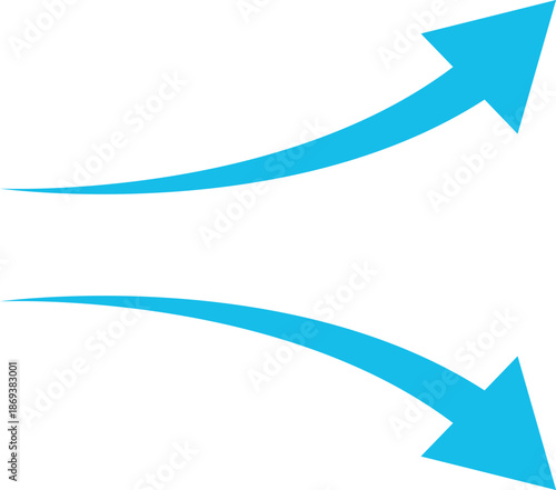 Air flow arrows collection. Wind stream, fresh water direction, conditioner or filter system infographic elements. Vector arrow icons set