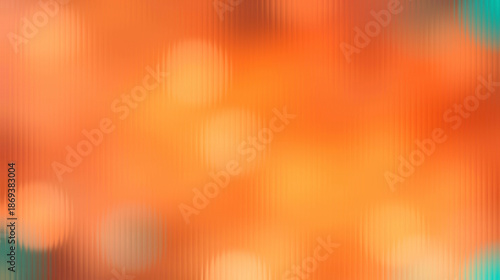 Tableau sur toile Vibrant orange background with blurred lights and teal accents