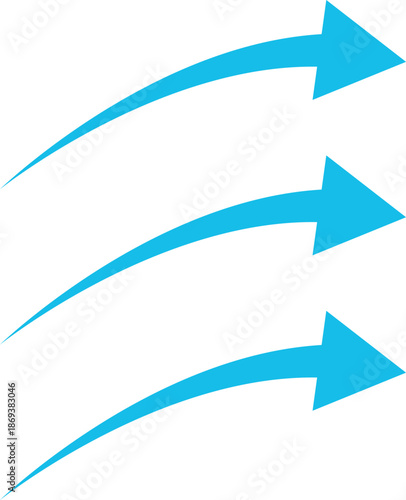 Air flow arrows collection. Wind stream, fresh water direction, conditioner or filter system infographic elements. Vector arrow icons set