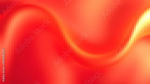 Vibrant red and orange abstract background with flowing curves