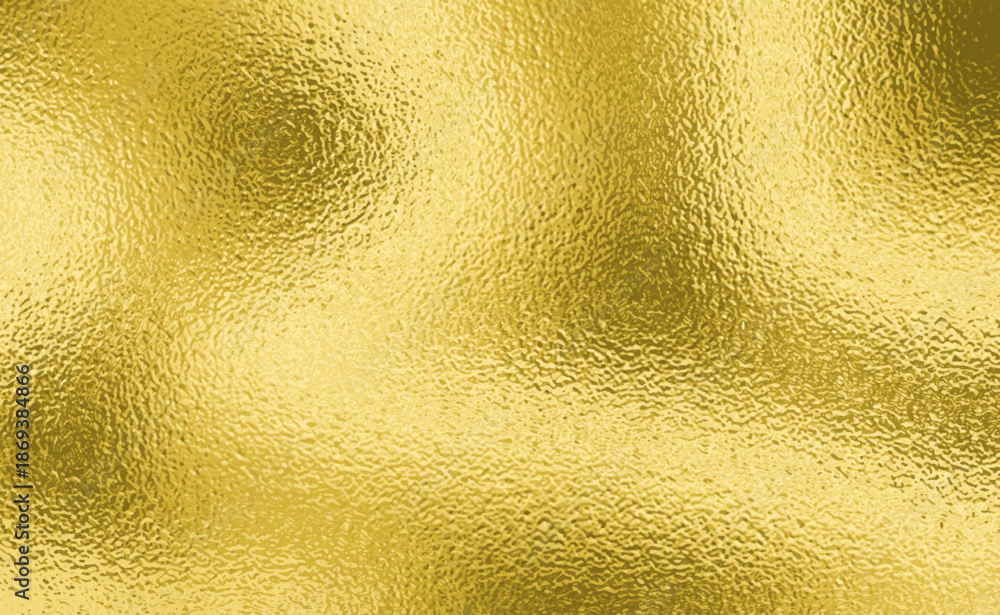 Naklejka premium Vector gold foil texture background. Abstract gradient bright and shiny light reflection rough texture surface. Vector illustration for background, backdrop, web, wallpaper, print and design artwork.