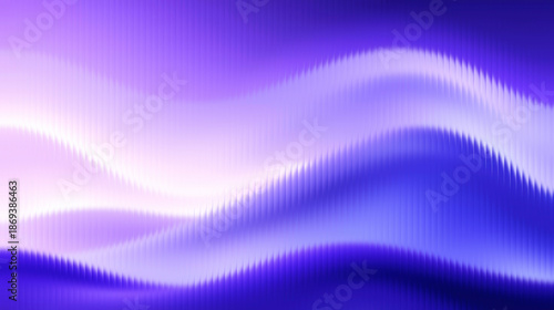 Vibrant purple waves with glowing white highlights