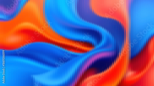 Foto Vibrant abstract background with swirling blue and orange hues