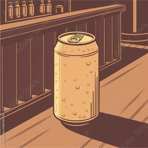 tin can vector illustration