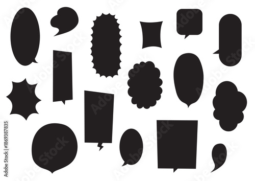 縦形のふきだしセット