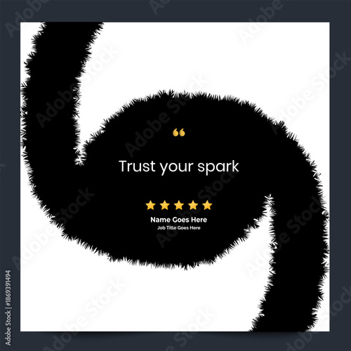 Creative Testimonial Editable Vector template, Quote template, Empty speech bubbles, What our Clients Say, Review, Feedback, Infographic Template, Label, editable text box design, recommendation note