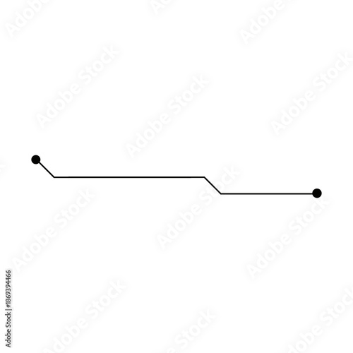 Minimalist Path Connection Line