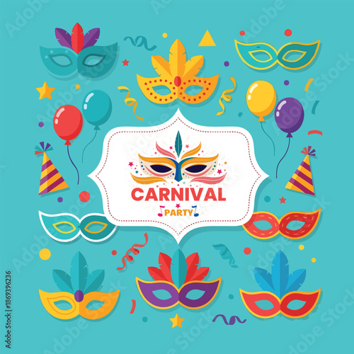 Brazilian Samba Dancer Carnival Vector Illustration