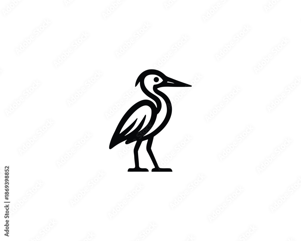 Obraz premium bird logo icon