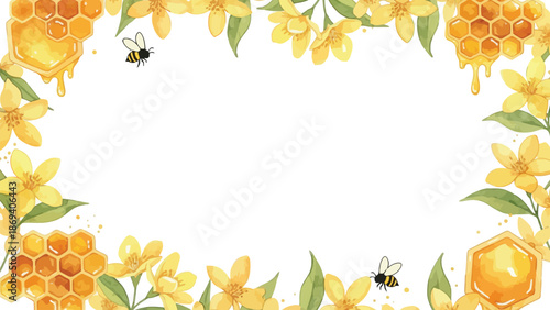 frame of autumn leaves