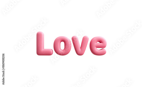 Colorful representation of love in bold lettering, perfect for romantic themes.