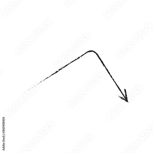 Hand Drawn Curved Arrow